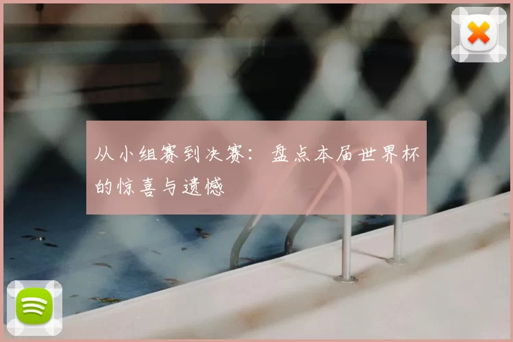 从小组赛到决赛:盘点本届世界杯的惊喜与遗憾